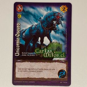 218/285 Unicornio Oscuro – Mitos Y Leyendas – Bestiario